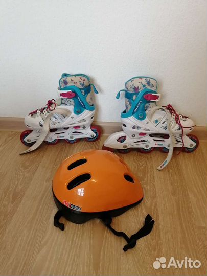Ролики, шлем, защита