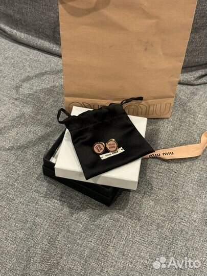 Серьги miu miu