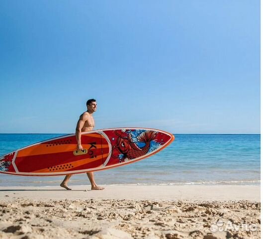 Sup board Fun Water koi сап борд доска с рыбкой