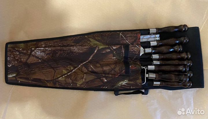 Набор шашлычный в чехле подарочный премиум