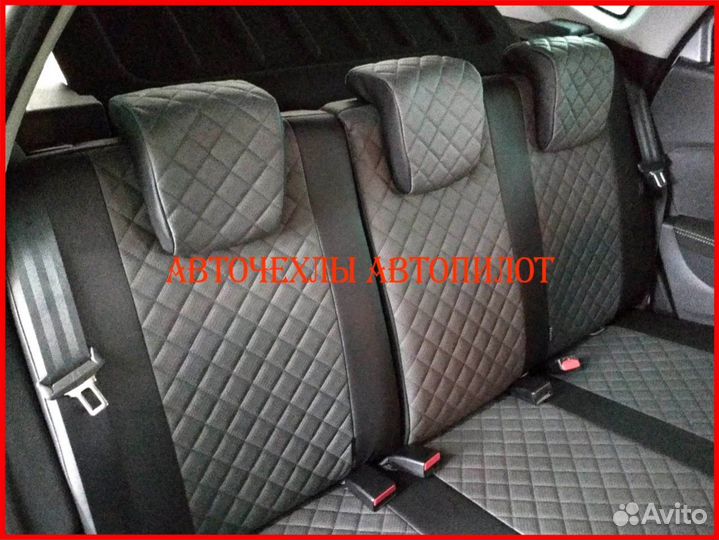 Чехлы Автопилот Renault Kaptur из экокожи Ромб