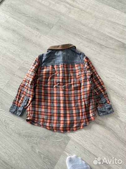 Рубашка в клетку детская