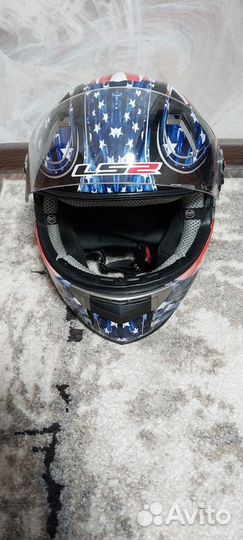 Мотошлем LS 2 Helmets c флагом Америки