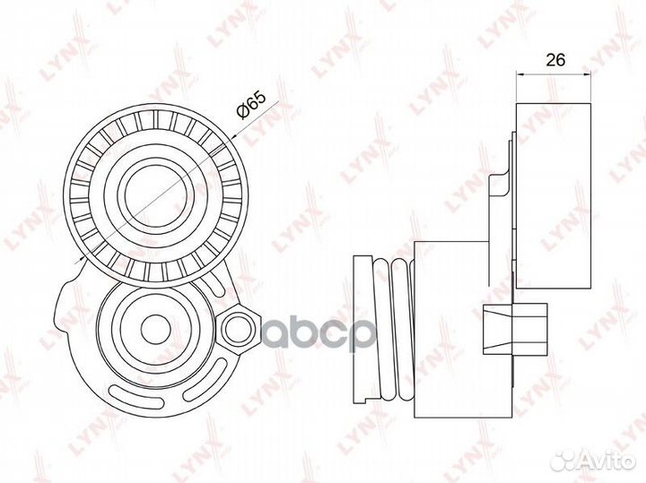 Ролик натяжной навесного оборудования PT3035 LY
