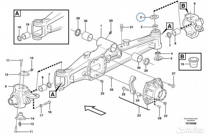 3523545M1 Шайба шкворня поворотного кулака