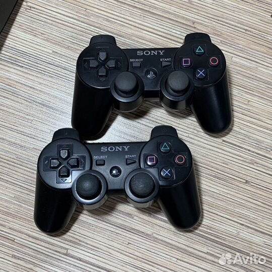 PlayStation 3 Super Slim 500Gb + 55Игр + 2Геймпада