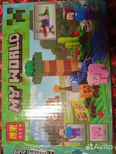Наборы My World Minecraft аналог Лего 6+