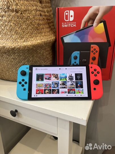 Nintendo switch oled прошитая новая 512