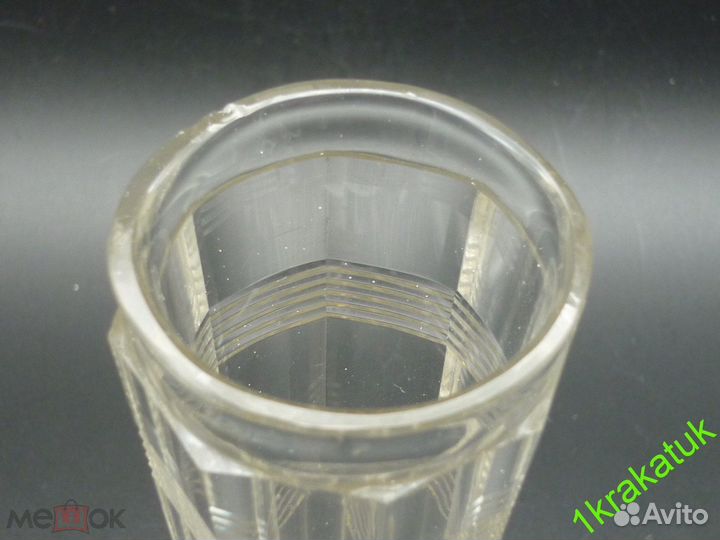 Фужер, шампанка русское стекло. исз 19 век