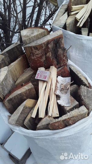 Дрова в мешках