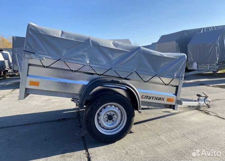 Прицеп Спутник 1,7V c тентом