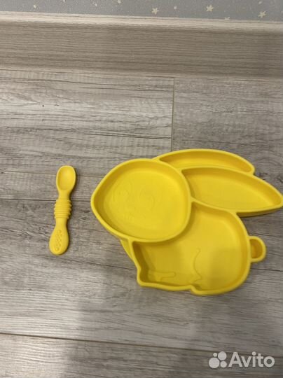 Силиконовая детская посуда