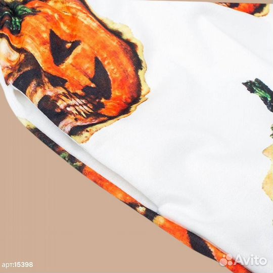 Спортивные штаны NO name Хэллоуин С принтом тыква 44(XS/S)