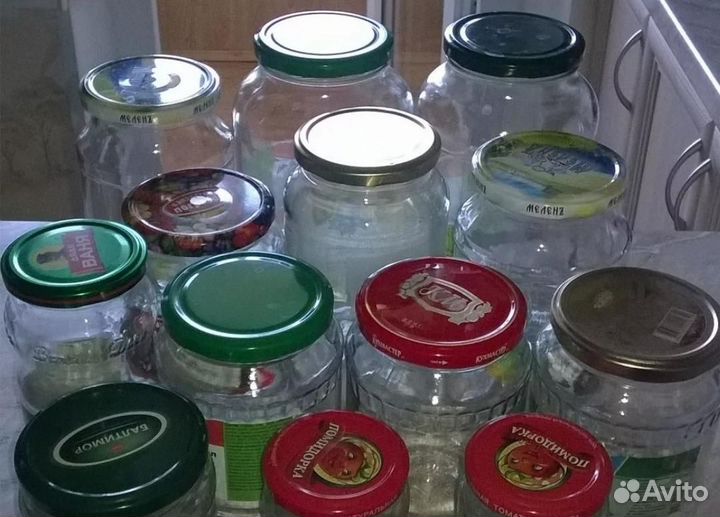 Банки стеклянные разные