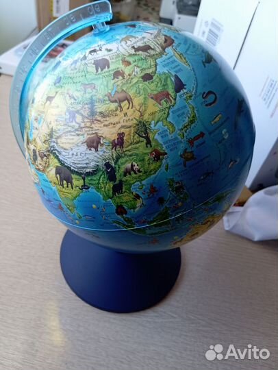 Глобус интерактивный без подсветки