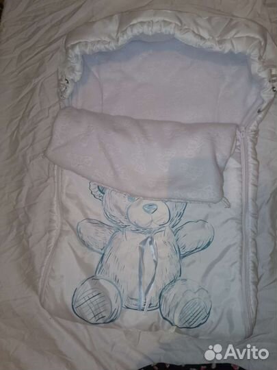 Конверт на выписку для мальчика зимний