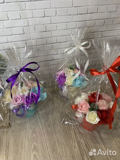 Букеты из мыльных цветов