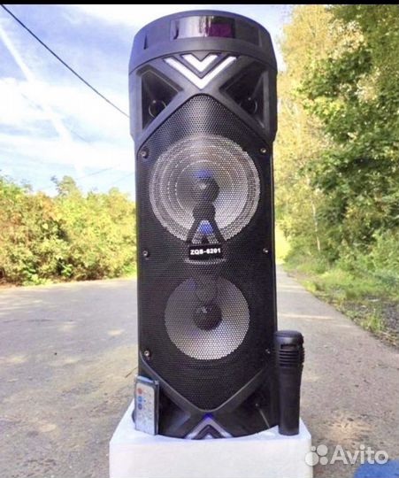 Колонки блютуз портативная с микрофоном