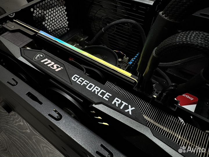 RTX 3070 8Gb MSI Gaming X Trio. На пломбе холодная