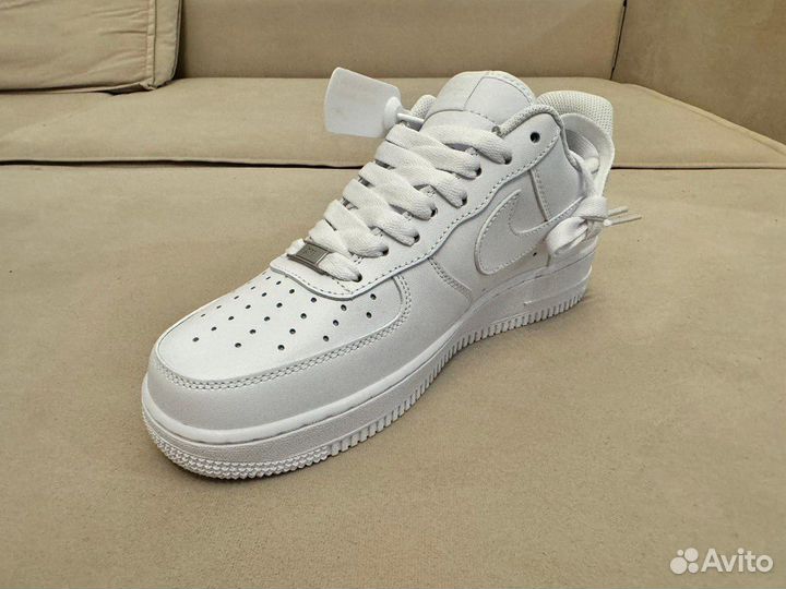 Мужские кроссовки nike air force 1 белые