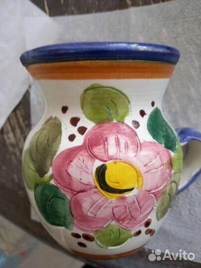 Кувшин керамика винтаж