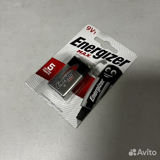 Батарейка 9v крона Energizer 9v-9b-6LR61