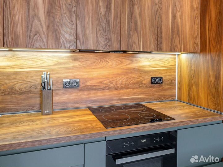 Кухня с антресолями под проект с доставкой