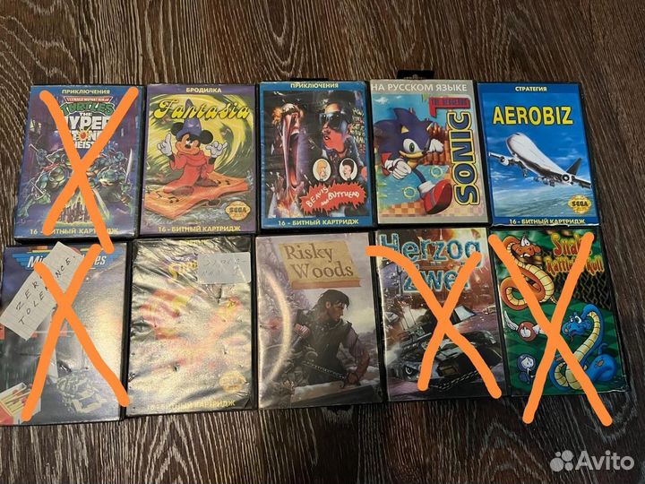 Картриджи и платки Sega 16bit