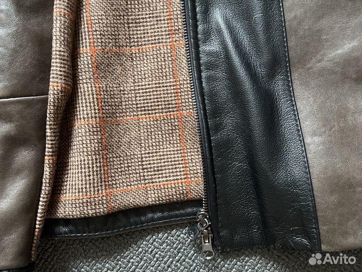 Куртка кожаная женская 46р демисезонная