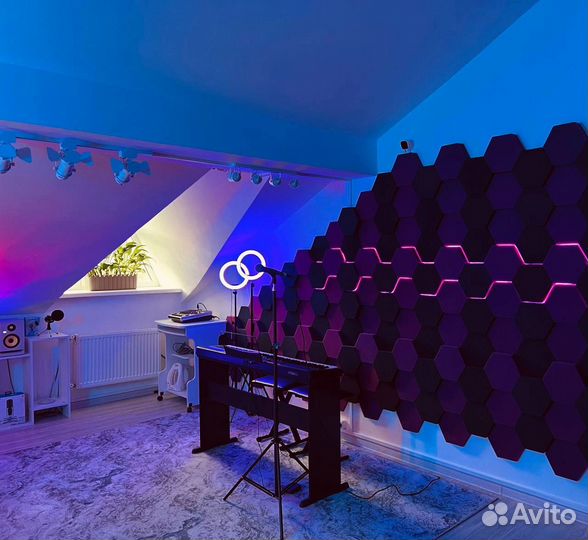 Акустический поролон Гексагон / Соты