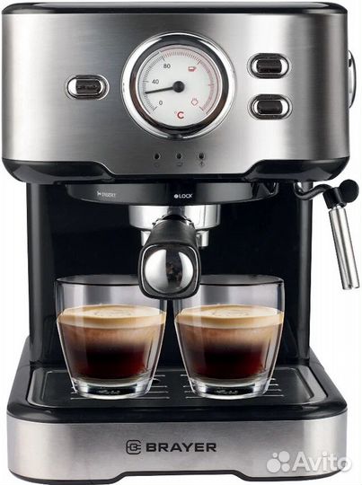Кофеварка рожковая brayer Новая