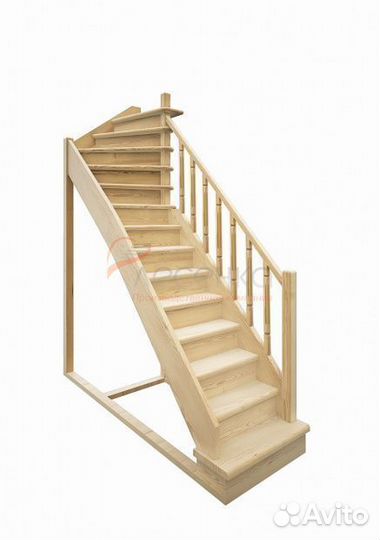 Деревянная чердачная лестница чл-15 600х1200