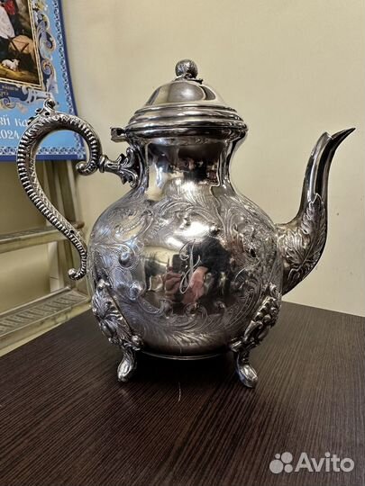 Сервиз кофейный,серебрение,Англия,начало 20 века