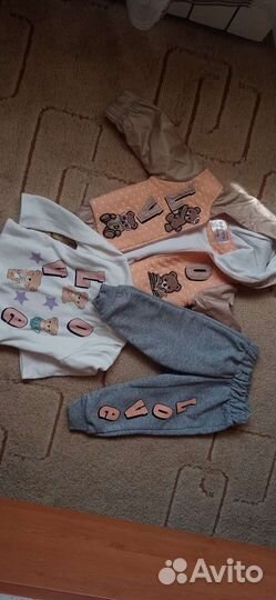 Костюм тройка для девочки 68