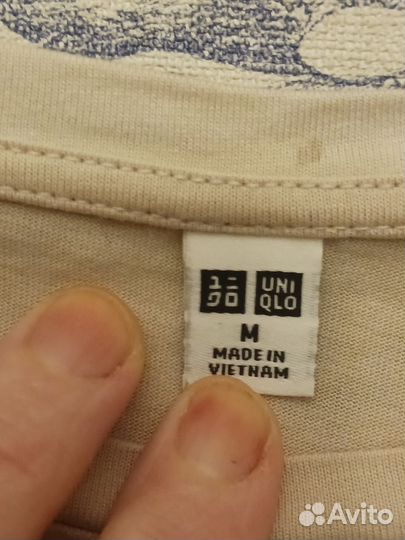 Футболка uniqlo япония хлоплк