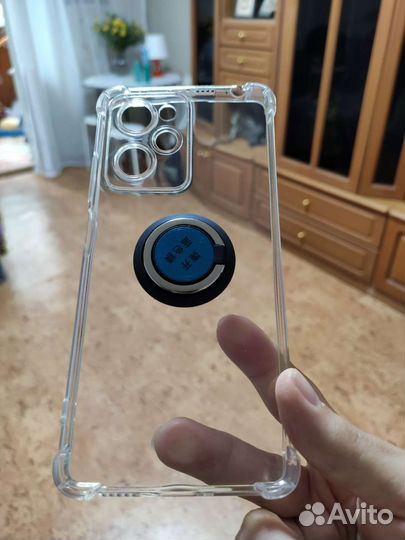 Чехол с кольцом на Poco x5 Pro