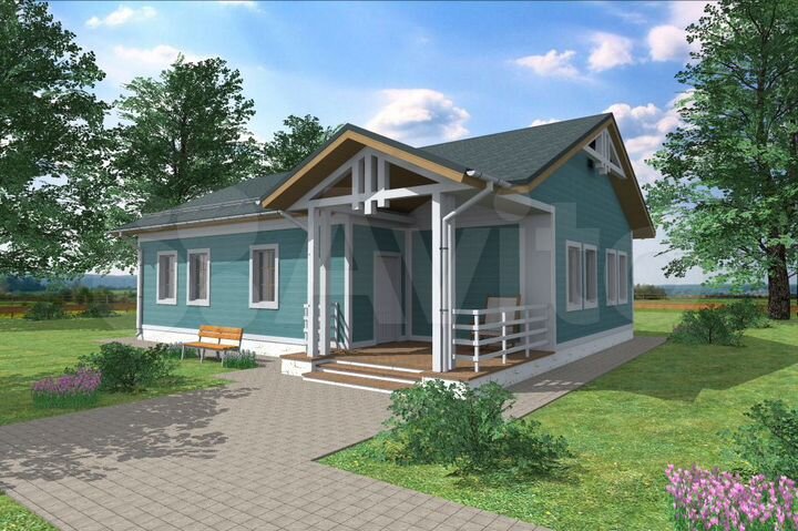 Дом 80 м² на участке 8 сот.