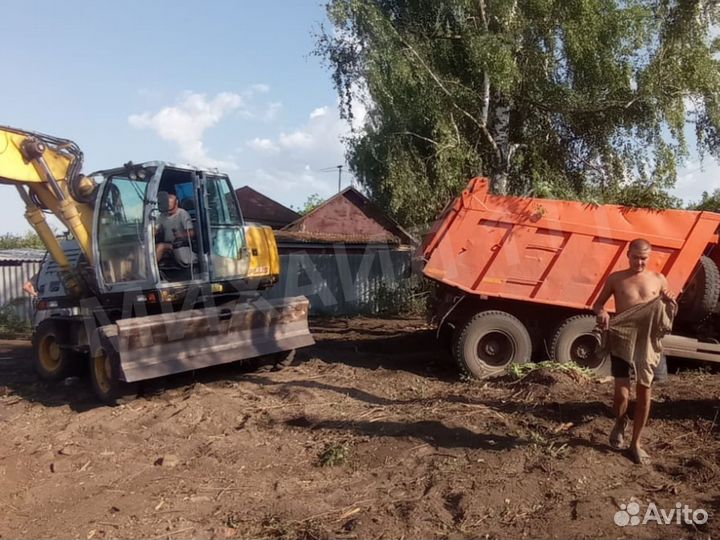 Расчистка участка, демонтаж дома, вывоз мусора