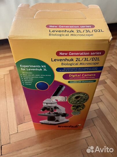 Микроскоп Levenhuk Rainbow 2L NG Lime 24603