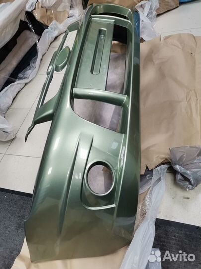 Бампер передний Калина Спорт Колумбийская зелень