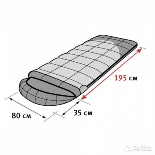 Мешок спальный summer wide plus Alexika
