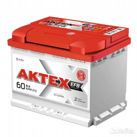 Аккумулятор Aktex 60 Ah с гарантией