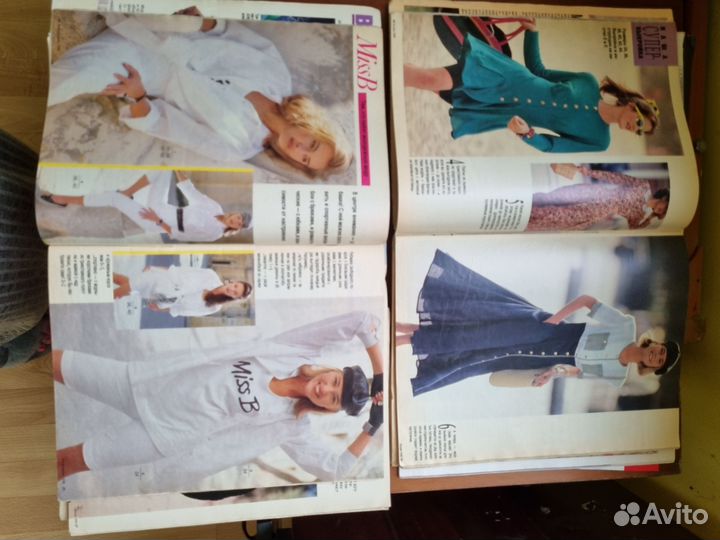 Журналы Бурда моден старые 89,90г пакетом лот