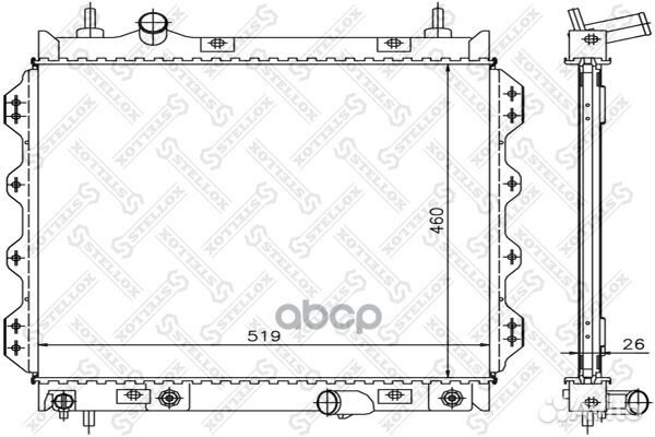 Радиатор системы охлаждения АКПП Chrysler PT