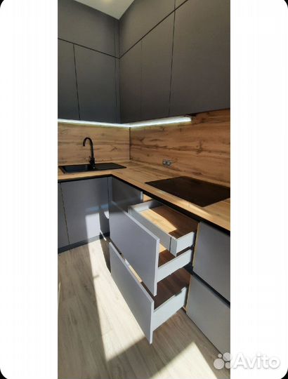 Стеновая панель для фартука кухни Дуб Вотан 3 м