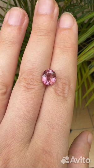 Розовый турмалин 2.76 карат овал