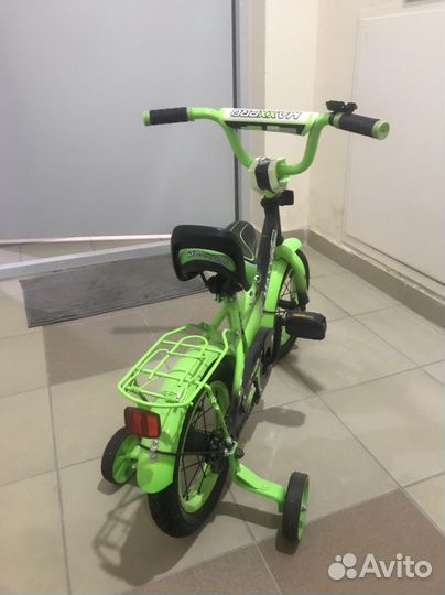 Велосипед детский maxxpro onix 12 зелено-черный