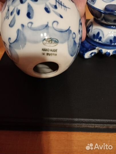 Яйцо пасхальное фарфор Гжель