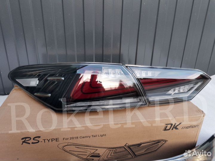 Задние фонари Toyota Camry 70 Дымчатые