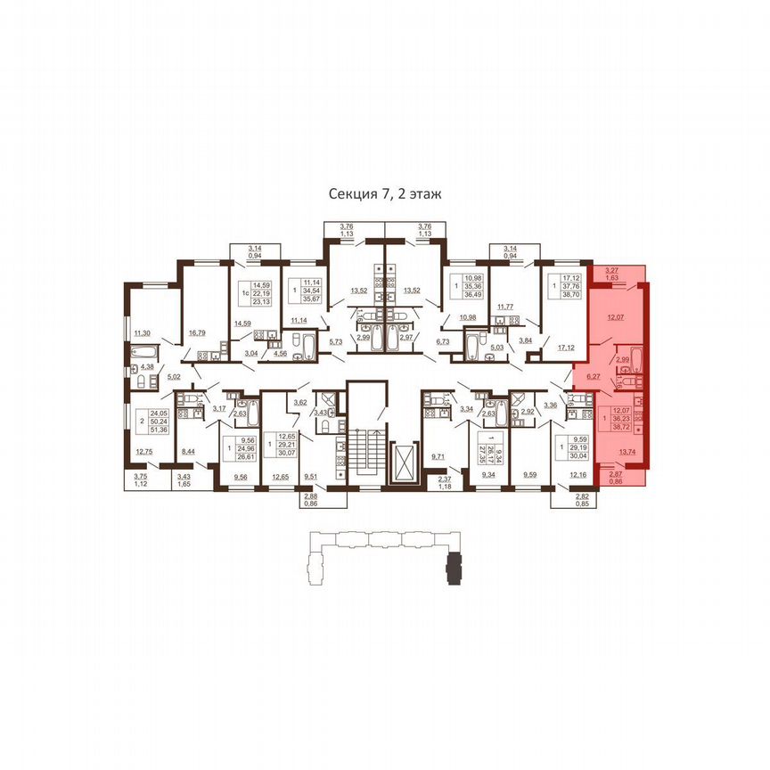 1-к. квартира, 38,7 м², 4/6 эт.